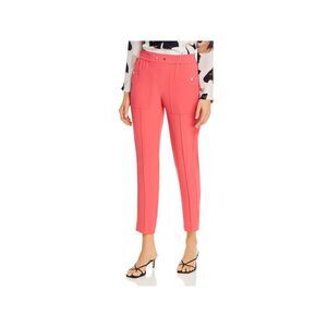 NIC+ZOE Womens Coral Pocketed Elastic Waist Tapered -leg Wear To Work Pants 6